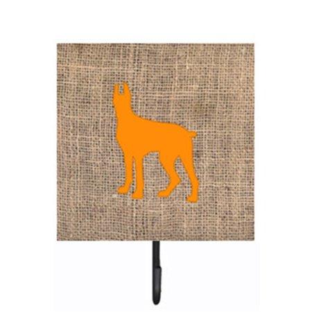 MICASA Great Dane Burlap And Orange Leash Or Key Holder MI227167